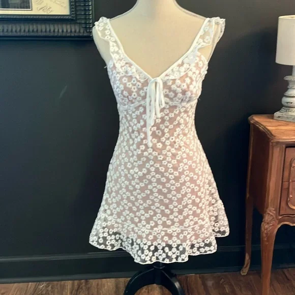 chinese dress ladies Akira Wrap Me in Lace Mini Dress | Pink main image 0